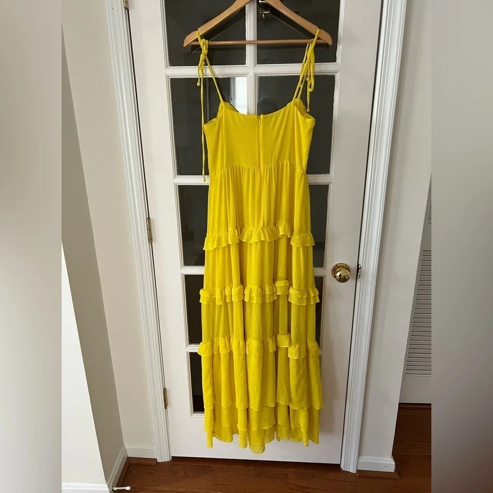 Tularosa Tinsley Dress in Vibrant Yellow - Size M - Picture 4 of 9